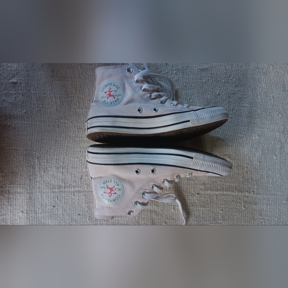 Converse Light Pink High-Top Sneakers - Picture 6 of 8